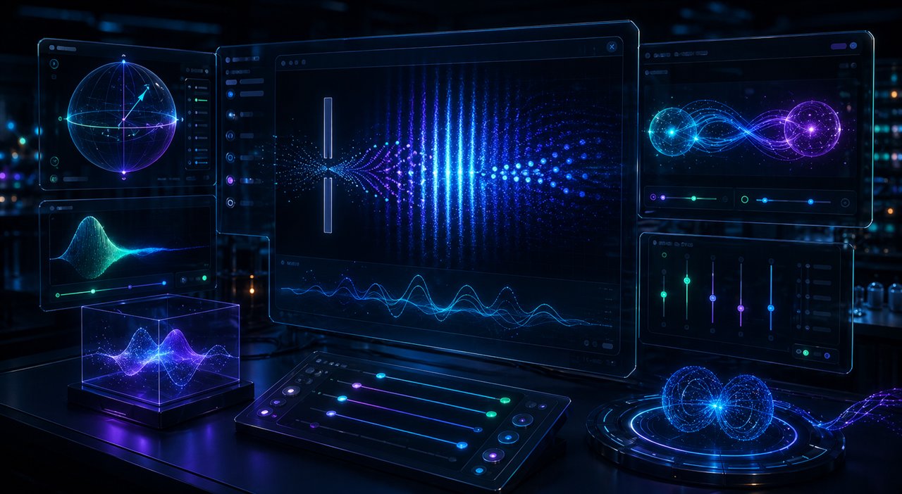 Interactive quantum learning lab app