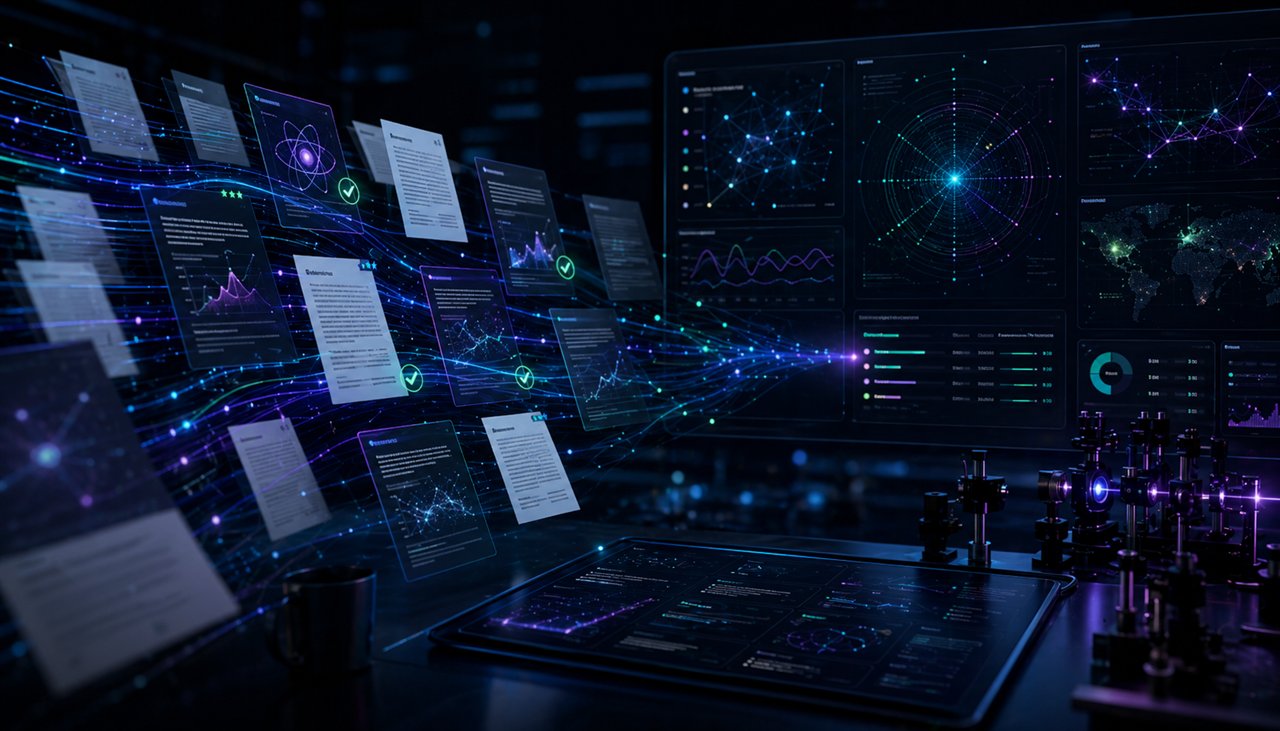 Quantum research intelligence dashboard